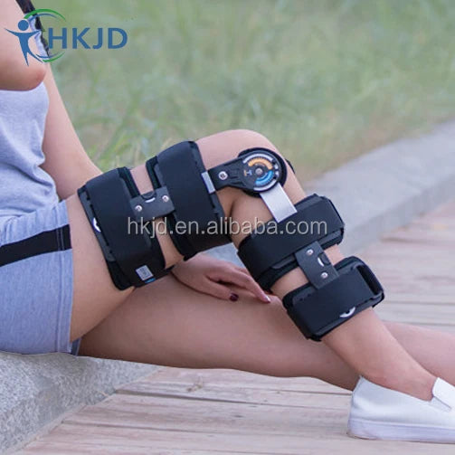 HKJD Adjustable Telescopic Off Loading Rom Knee Brace Immobilizer Ligaments Knee Brace Support for Arthritis Osteoarthritis