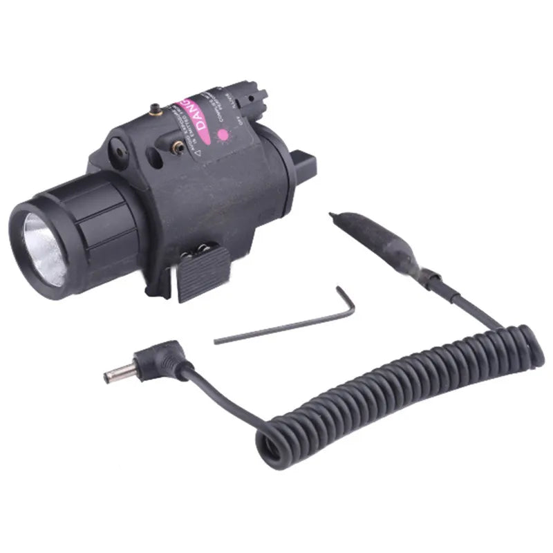 Hunting Accessories Combined Tactical Flashlight M6 Red Scope LED Flashlight Combo Scope