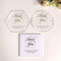 Customized Acrylic Coasters Thank You Note With Customized Shape for Drink