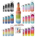 2023 New Motivational Water Bottle 4 Piece Set Big Plastic Jug and Half Gallon Sports Bottle 4 in 1 Bpa Free Water Bottle
