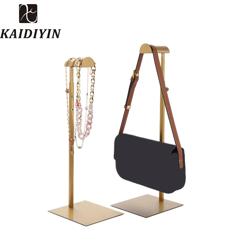 Top Fashion Adjustable Stainless Steel Display Stand Holder for Handbags Garments Display Stand Rack