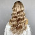 Body Wave Blonde Ombre Color Human Hair Wigs High Density Double Drawn Lace Top Babylon Hair Special Customize Wig