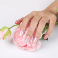 Huizi Pink Flower Pattern Nail Stickers New Factory Nail Polish Custom Flower Designs Nail Wraps