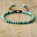 SULI Bohemia Turquoise Peace Beads Tibetan Energy Bracelet Unisex Dainty Friendship Jewelry Reiki