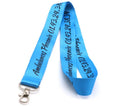 Custom Logo Satin Nylon Polyester Lanyard Designer Sublimated Printing Blank Neck ID Badge Card Holder Hook Anime Woven Lanyard