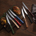 Garwin OEM Custom Serrated Steak Knives Stainless Steel with Wood Handle for Wholesale Restaurant Cutlery