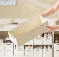 OWNSWING 2pcs Retractable Storage Box Cabinet Right Angle Organizer Box Drawer Cosmetics Kitchen Closet Plastic Storage Box