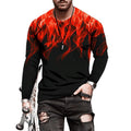 Top Fashion Long Sleeve Tee Shirts for Men Graphic Marble Print Casual Pullover Big and Tall Crewneck Sweatshirts Sports Tees