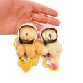 Wholesale Skateboard Teddy Bear Plush Keychain Cute Helmeted Bear Key Chains Student Gift Plush Toys Pendant Teddy Bear Keychain