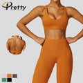 2024 New Fashionable OEM Custom Quick Dry Gym Wear Women Sets Sexy Bra Fitness Yoga Suit Woman Workout Bra