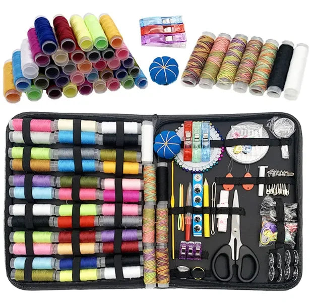 226 PCS Sewing Kits for Adults Thread Spools Complete Needle & Thread Suitable Threads Set Accessories Tools Kit Mini Sewing Kit