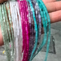 2*4mm Square Loose Beads Natural Crystal Diy Bracelet Beaded Jewelry Accessories BP295
