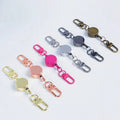 Retractable Keychain Metal Mini Nurse Id Badge Reel with Swivel Snap Dog Hook