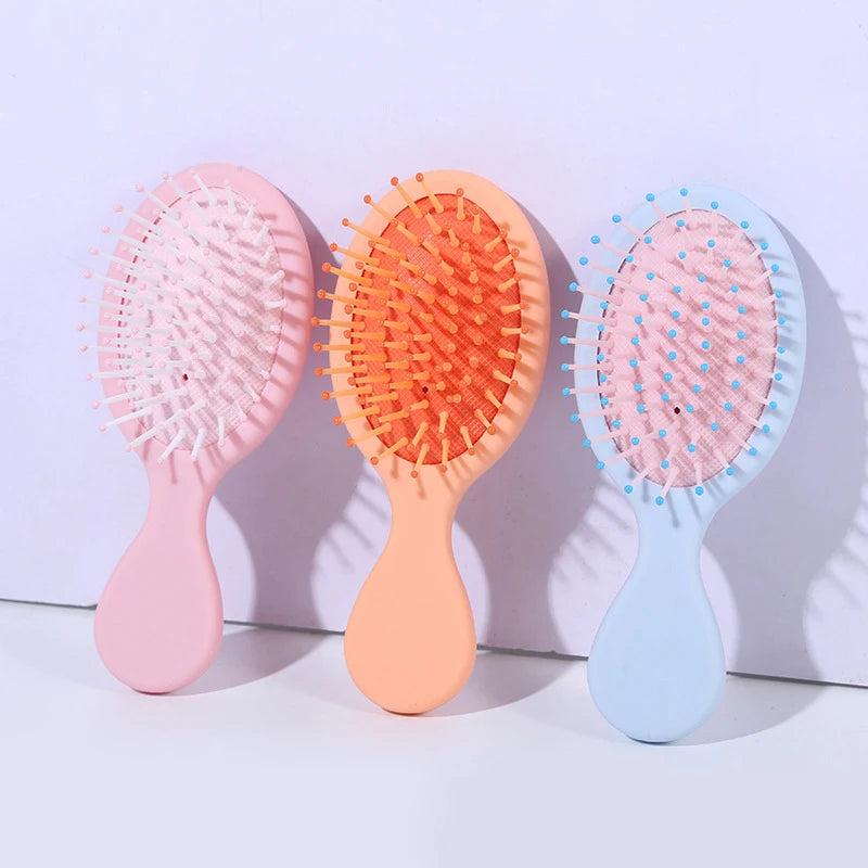 Detangler Brush for Thick or Curly Natural Straight Hair Mini Hair Brush Soft Bristle Detangling Hair Brush