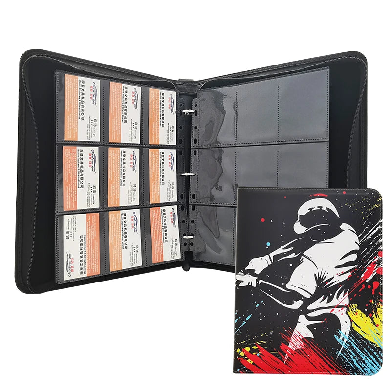 ModernQiu Custom 9-Pocket Trading Card Binder Wholesale 720 Photo Card Holder With PU Cover for Collecting