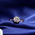 Wholesale 925 Sterling Silver Afghani 1 Carat Moissanite Rings Popular Adjustable Design for Women
