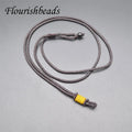 Hot Selling 2mm Thickness 80cm 31Inches Length Adjustable Brown Coffee Color Thread Rope Necklace Cord Chains for Pendant