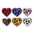 Hot-selling Trendy love Leopard Print Ironed Gritty Small Fabric Patch DIY Bag Hat Small Patch Clothing Label
