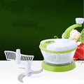 Food Processor - Kitchen Accessories - Vegetable Slicer  - Salad Spinner - Manual Food Chopper