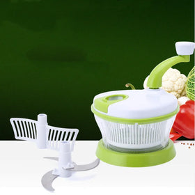 Food Processor - Kitchen Accessories - Vegetable Slicer - Salad Spinner - Manual Food Chopper