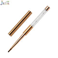 Jiexia Rose Gold Color Nail Art One Step Pen Flat Gel Liner Nails Brush