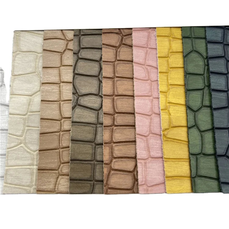 Imitation Crocodile Snake Skin PU Synthetic Leather Outdoor Stretch Shoes Bags
