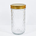 100-180-250-300-350-500-650ml Empty Transparent Glass Food Storage Caviar Jar Lids for Chocolate Canned Food Storage 100pcs MOQ
