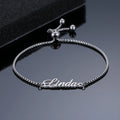 Custom Name Bracelet Stainless Steel Adjustable Popcorn Chain Bracelet Personalized Gift for Girlfriend Mother's Day Gift