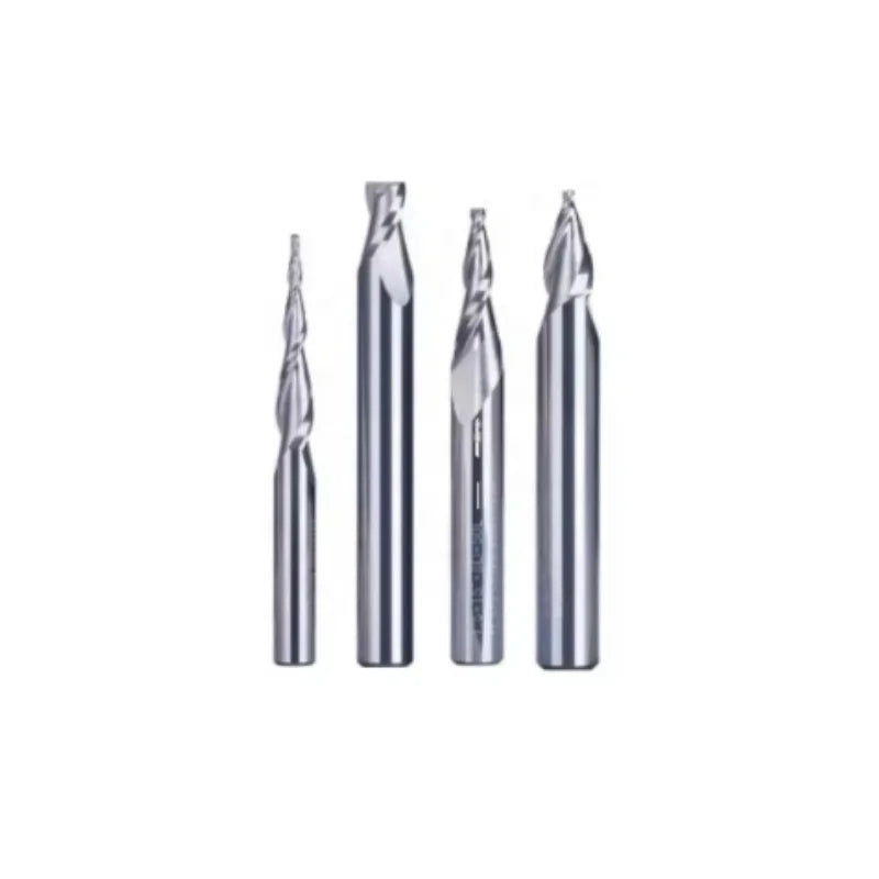 Taper End Mill D0.5-4.0 Ball Nose Tapered End Mill R0.25-2.0 Solid Carbide CNC Milling Cutter Carbide Steel Cutting Tool
