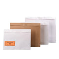 Wholesale Custom Logo Cardboard Sticker Paper Gift Hair Extension Brown Paper Kraft Underwear Packaging Paper Bag