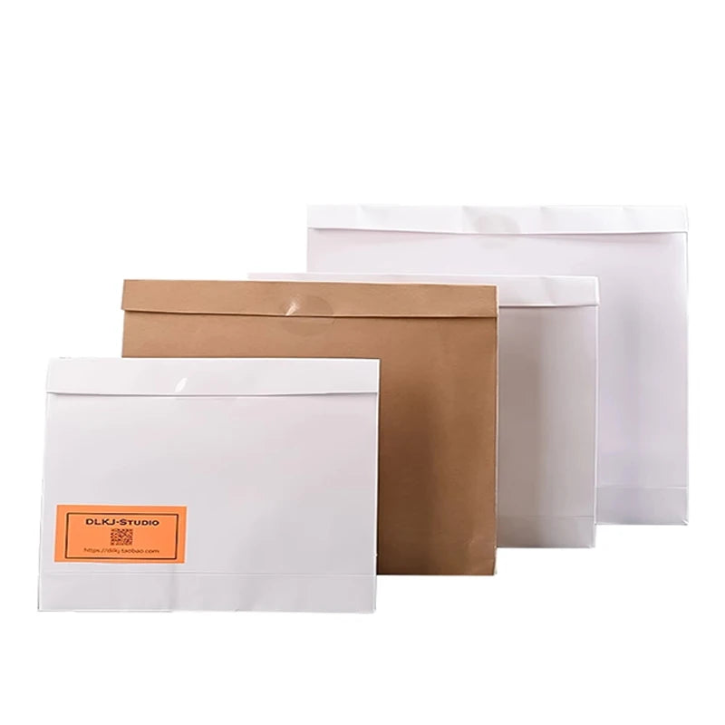 Wholesale Custom Logo Cardboard Sticker Paper Gift Hair Extension Brown Paper Kraft Underwear Packaging Paper Bag
