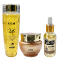 24K Gold Vitamin C Lightening Whitening Anti-Aging Anti-Wrinkle Body Skin Care Set