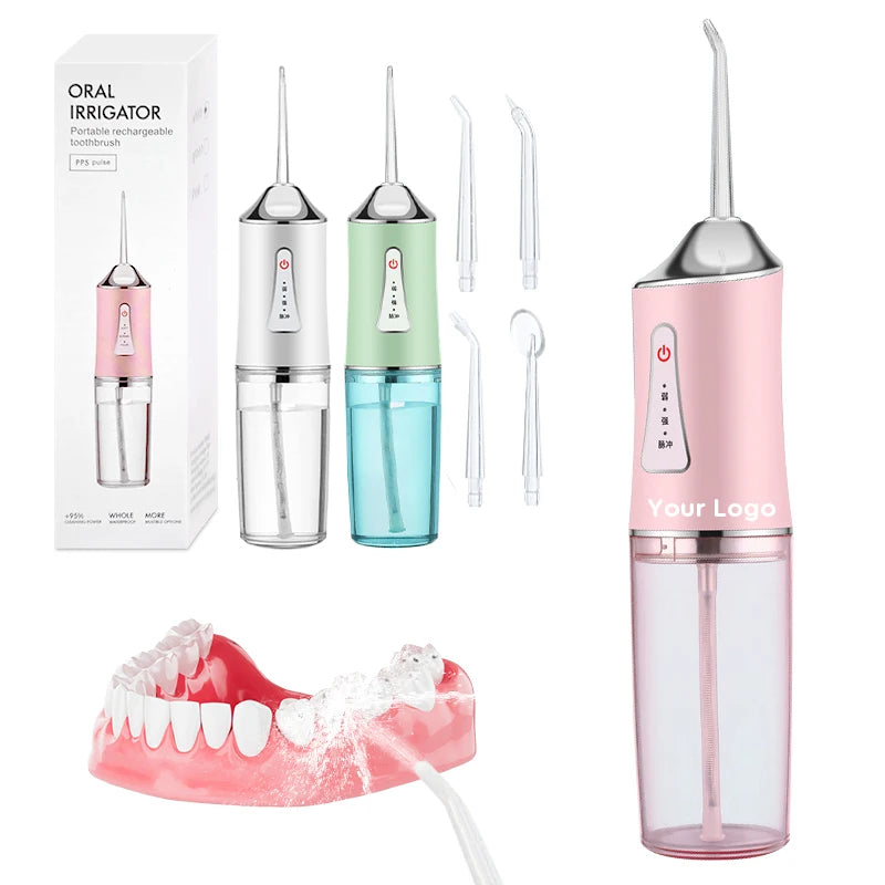 Rechargeable Electric Dental Water Flosser Full Oral Teeth Cleaner Cordless Water Flosser Teeth Cleaning Portable Oral Irrigator