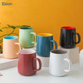 Top Seller Nordic Household Matte Two Color 16 oz Ceramic Coffee Mug Pottery Mug Tea Cup Drinking Cup