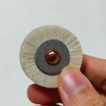 Offset Printing Machine 35x6x14mm Soft Fur Stainless Steel Feeder Brush Wheel