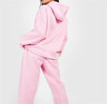 Women's Sports Sweatshirt Set Customizable logo Hooded Tracksuit Fabric for Comfortable Everyday Work Hooded Tracksuit