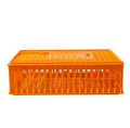 Berys 96x56x27cm Foldable New Orange PP Plastic H-Type Crate for Live Chicken Transportation 12-15 Chickens Capacity Long