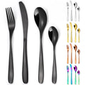 Luxury Cutlery Set Stainless Steel Knife Spoon Fork Cutlery Silverware Golden Cutlery Set for Wedding