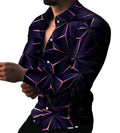 2025 New Arrival Men's Casual Streetwear Long Sleeve Hawaiian Shirt Breathable Quick Dry Fishing Shirt