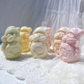 Cuddle Snowman Candle Mold Christmas Soy Wax Silicone Mold Plaster Gypsum Mould for Home Decor