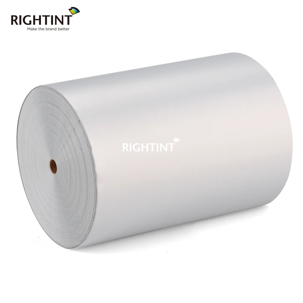 Flexography Factory SuPPly Self Adhesive PET Label Matt Sliver PET Label Jumbo Roll 50 Micron Matte Flexography Offset Printing