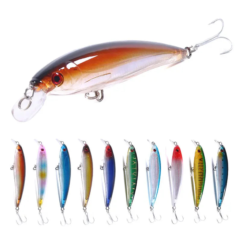 Newup Minnow Wobbler Vivid Swimbait Long Casting Fishing Bait Minnow Lure Bait 16cm-42g-2# Hard Blood Hook