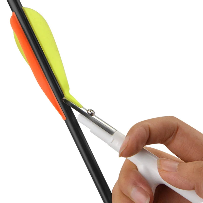 Archery Arrow Feather Scraper Strippe Vane Feather Fletching Glue Remover DIY Arrow Shaft Hunting Tool