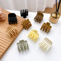 DOWELL Wholesale Solid Color Ponytail Clip Hair Accessories Plastic Small Matte Hair Claw Clips for Women