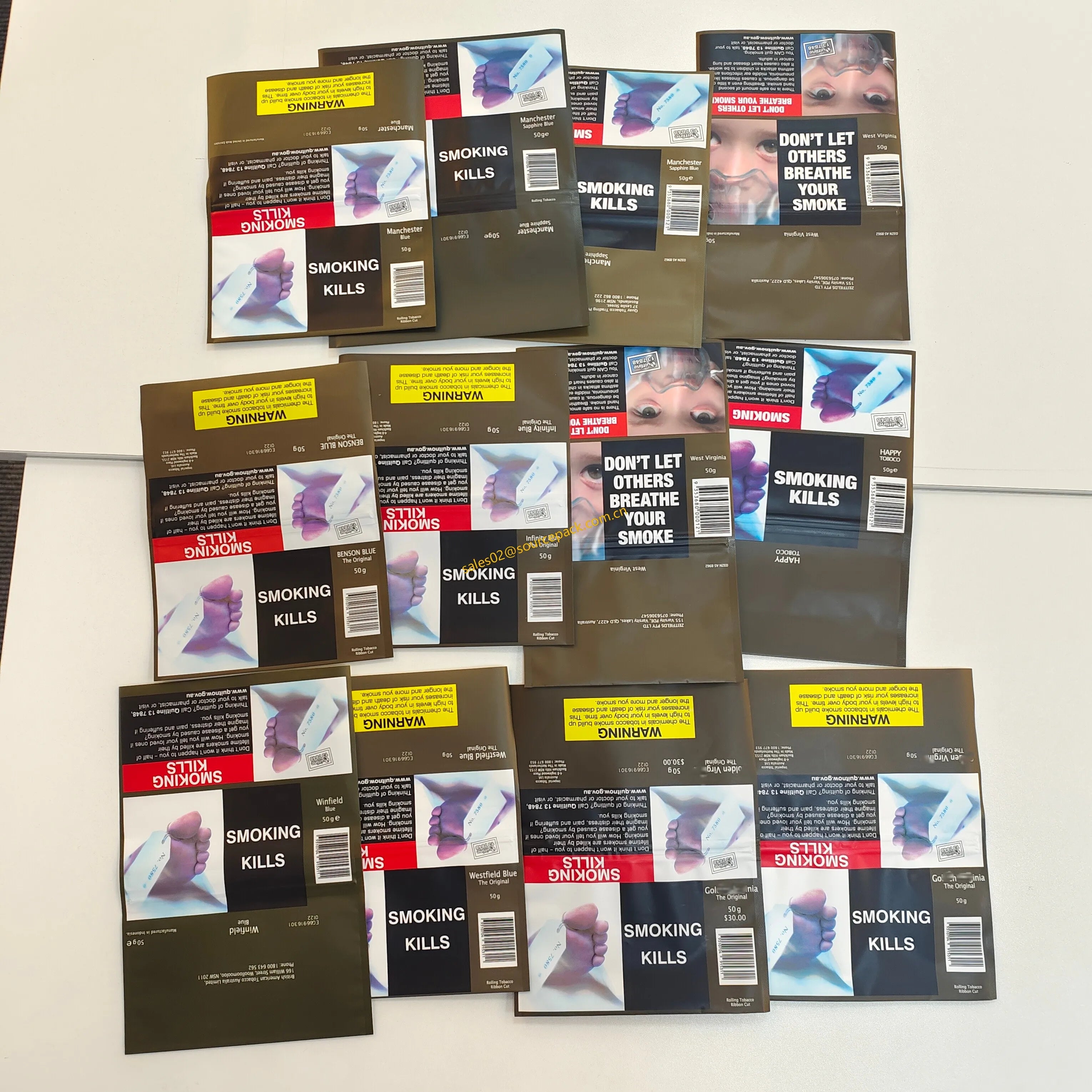 30g Tobacco Bag 30g 50g Tobacco Bag 50g 100g Tobacco Bag 100g