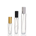Wholesale Square 30ml 100ml Refillable Glass Perfume Bottles Empty Rectangular Spray Atomizer Screen Printing Spray Pump