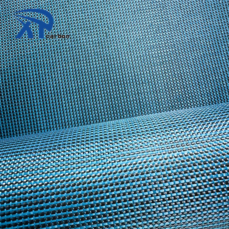 New Product Blue LCP Fiber Carbon/polypropylene Fiber Carbon kevlar Hybrid Fabrics Carbon Aramid Hybrid Fabric Product