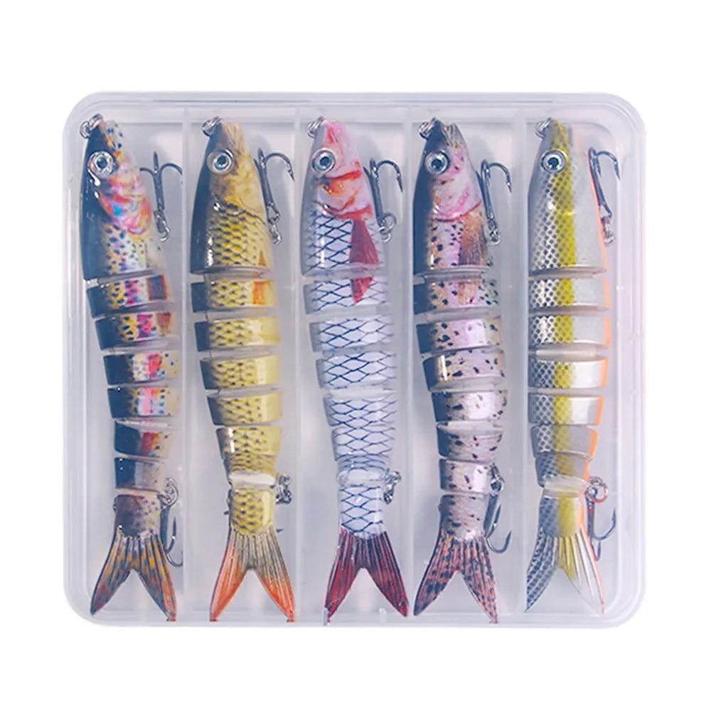 Different Packaging Box Bag Custom Multi-jointed Fishing Lure 13.4cm-18g with 16 Colors