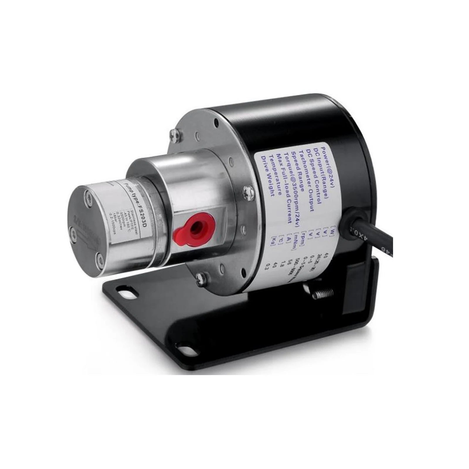 24V 40W Electric Mini Water Pump SS316L Magnetic Drive Micro Gear Pump for Jet Printer Airbrush Dialysis Machine Cooling System