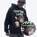 Manufacturer Streetwear Pullover No String Cotton Fleece Heavyweight Oversized 3D Puff Print Custom Men'S Hoodies & Sweatshirts